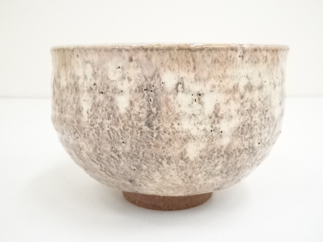 和食器　茶懐石　熊本喜一作　粉引　陶皿　銘々皿　五客　共箱　V　8917 和食器 茶懐石 熊本喜一作 粉引 陶皿 銘々皿 五客 共